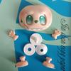 1 Set Diy Handmade Switching Emotions Labubu 3Rd Big Into Energy Vinyl Face Hand Foot Dolls Facial Accessories