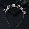 Headbands Happy Birthday Hair Hoop Hairbands Fashion Hair Accessories Rhinestone Girls Kids Women Crowns