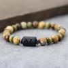 Twelve Zodiac Signs Beaded Bracelet Natural Hematite Tiger Eye Stone Braclet Men Women Buddha Beads Yoga Healing Couple Braslet
