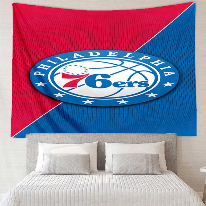 Philadelphia Basketball Team Quick-Dry Tapestry Hanging for Bedroom,Livingroom, Playroom,Decor Art Room Wall Tapestry Holiday and Birthday Gifts