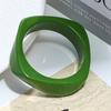 European and American geometric smudge coffee bracelet resin arc bracelet niche design student girlfriend jewelry women