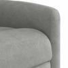Electric Recliner Chair with Lift Assistance Light Gray Microfiber Fabric