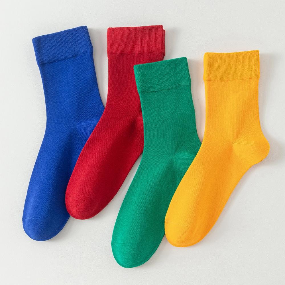 6 Paires Chaussettes pour Diabétiques Non Comprimantes Coupe Ample Coton Mi-Hautes, Confortables Ventilées Douces pour Femmes et Hommes, Toutes Occasions
