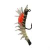 7cm 9.6g Multi-Jointed Realistic Shrimp Lead Head Soft Bait for Bass Snakehead and Catfish