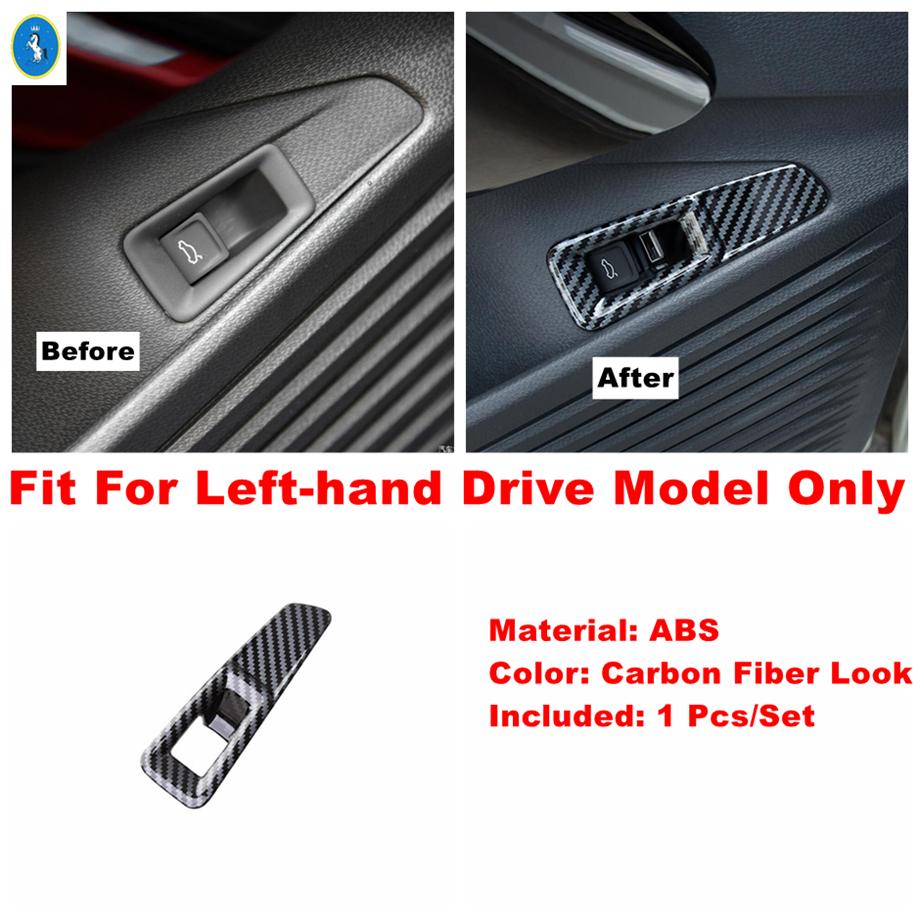 

Carbon Fiber Glass Lift Button / Headlight Switch / Outlet Vent Decor Panel Cover Trim Accessories For VW ID.4 ID4 - 2024 Lifting Button