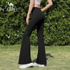 CAMEL Women's Flared High-Waist Quick-Dry Fitness Pants