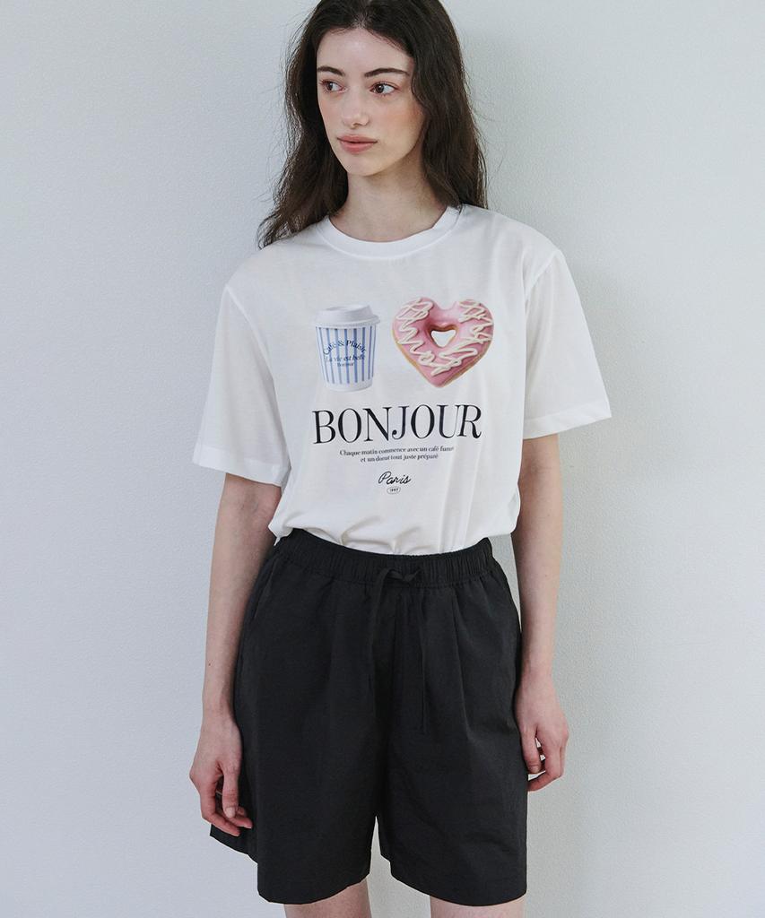 MALOUPE 5218 Amor Graphic T-Shirt (White)