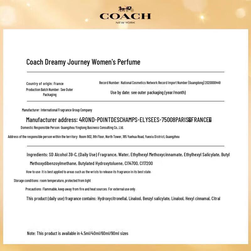 COACH Fragrance Collection