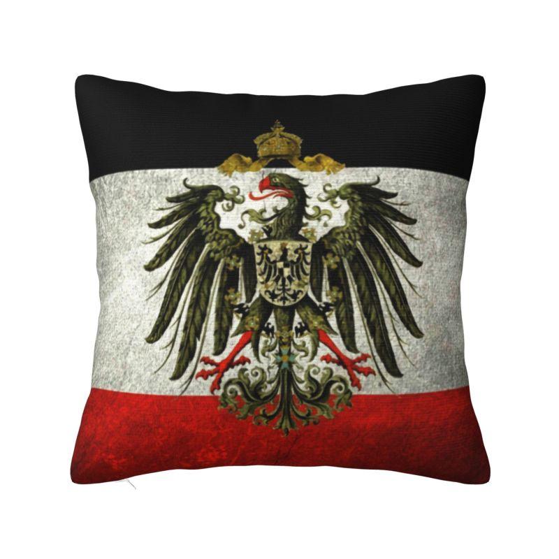 

German Empire Flag Germany Pillow Home Decoration Luxury Cushion Cover Car Pillowcase 30x30cm 12x12in