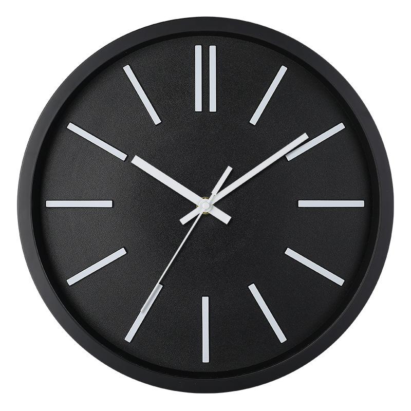 12 Inch 30CM Silent Wall Clock, Creative and Fashionable, Three-dimensional Digital Minimalist Clock for Home Living Room