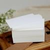 White Hand-Painted DIY Blank Cardstock: Poker-Size Postcard/Bookmark, Thickened for Doodling/Greeting Cards.