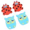 4PCS Cute Animal Shape Tennis Vibration Dampener Silicone Tennis Racket Dampener  Tennis Practice