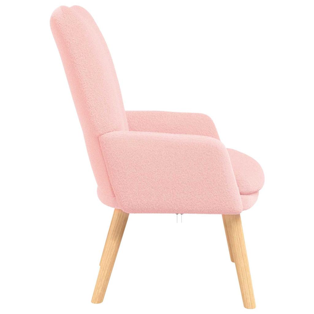 Armchair Pink 63 x 67 x 94 cm Fabric and Plywood