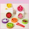 Holzspielzeug zum Sortieren von Farben für Kinder mit Fruchtperlen-Clips für die Früherziehung und die Entwicklung der Feinmotorik