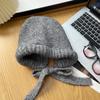 Wool Hat Autumn and Winter Warm Ear Protection Cold Hat Balaclava Versatile Hat Female Cute Thickened Knitted Hat