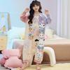 Girls Cotton Pajama Set Long Sleeve One-Piece Sleepwear Collection Cartoon Animal Print Kids Nightwear 3-8 Years