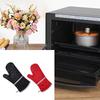 13'' Kitchen Cooking Grilling Pot Holders Oven Gloves with NonSlip Silicone Coating Heat Resistant Oven Mitts for Baking