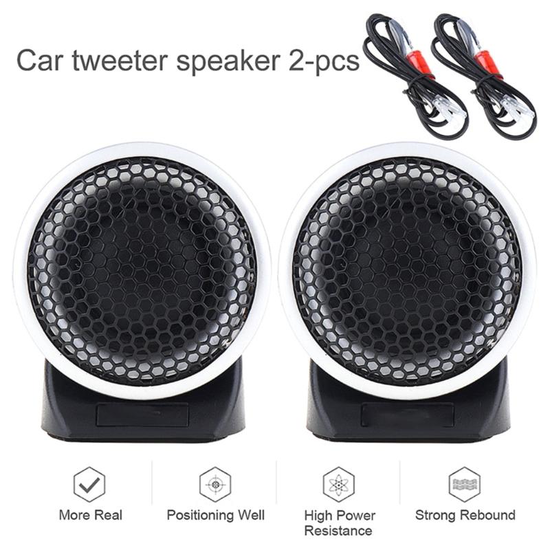 Car Silk Dome Tweeter Speakers Reduced Magnetic Interferences for Music Enthusiasts Professional Rich Sound Layers 2pcs