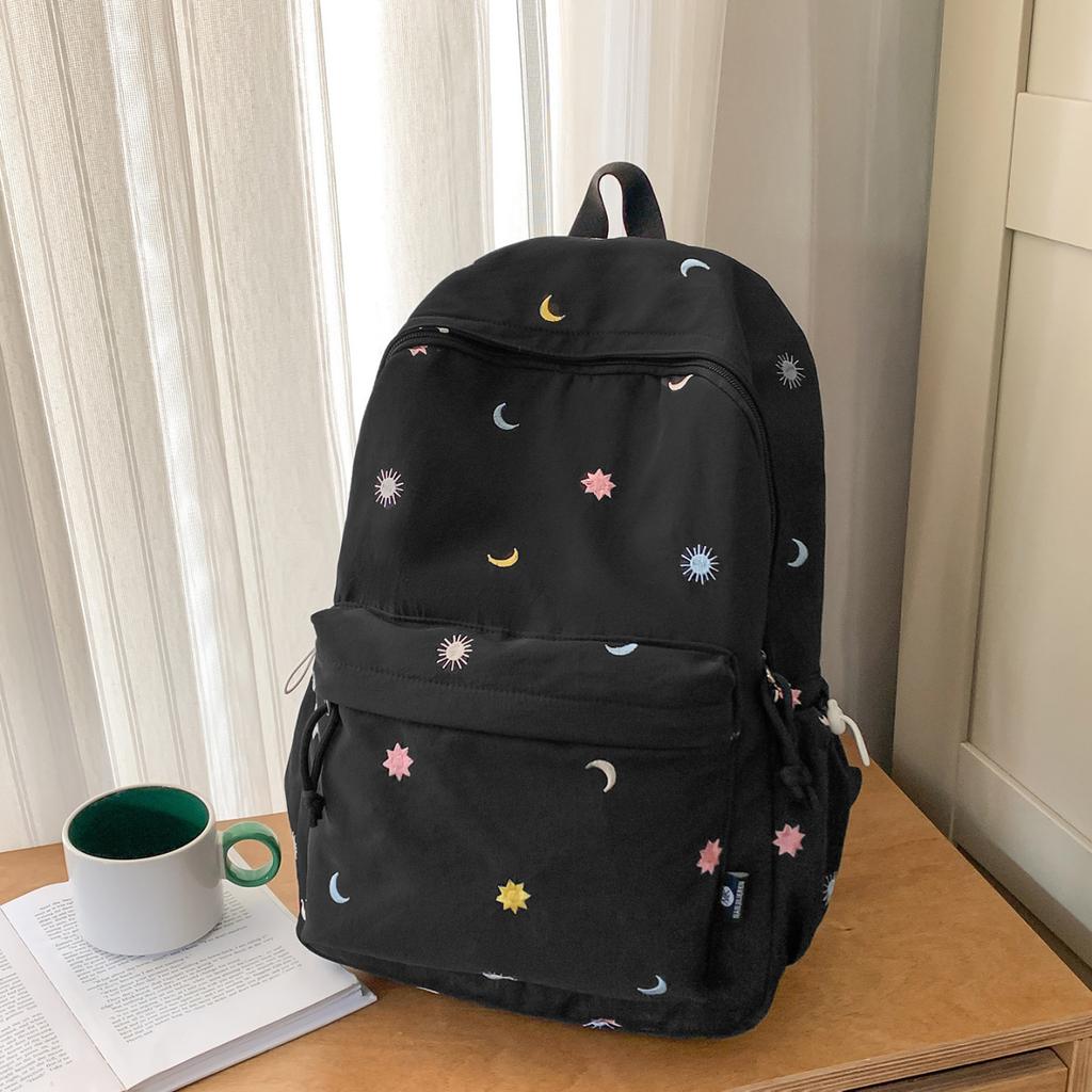 Schoolbag niche style high-value backpack junior high school girl class schoolbag girl high school student fashion campus backpack