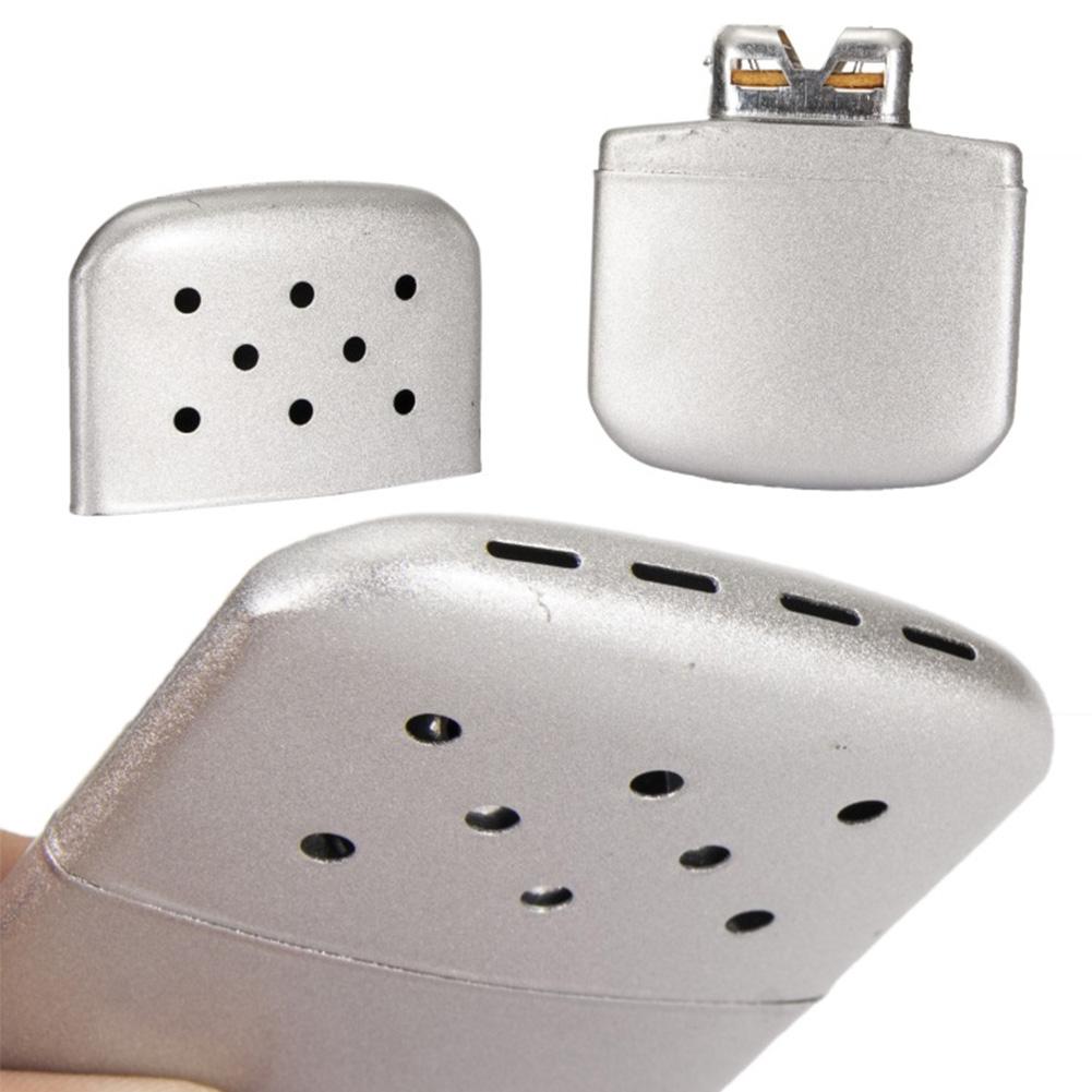 Zinc Alloy Hand Warmer Reusable Portable Liquid Fuel Heater Pocket Hand Warmers Winter Heater Burner for Outdoor Camping Fishing