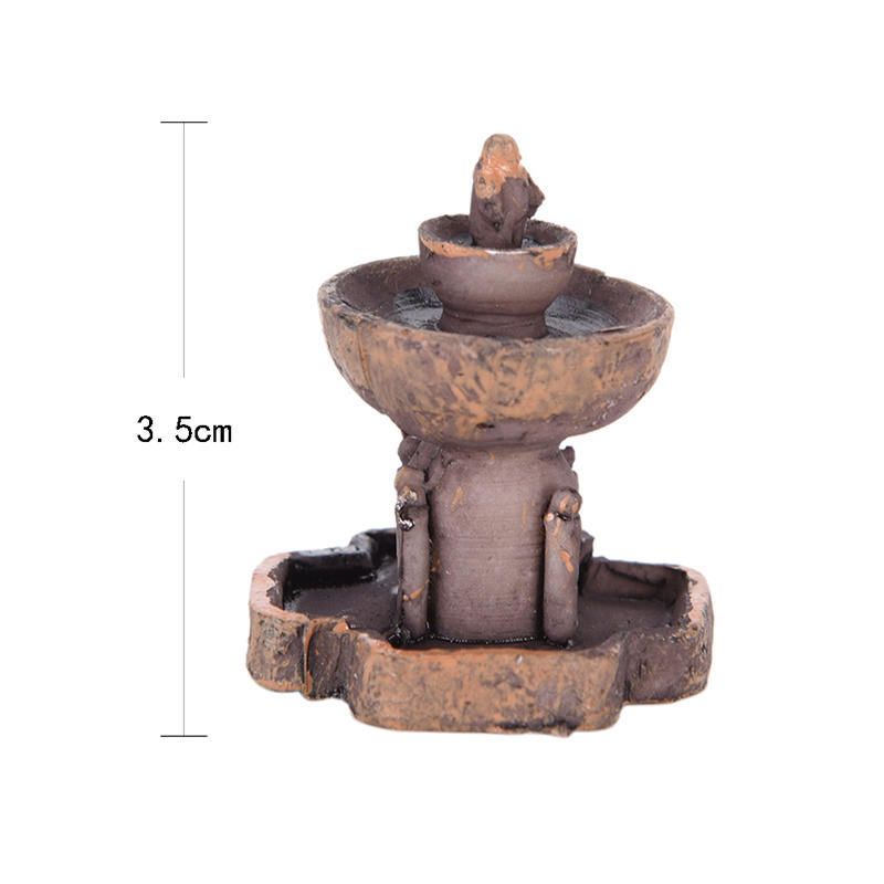 Pop Moss Micro Landscape Ecological Bottle Resin Fountain Creative Ornaments Ornaments Accessories