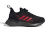 Adidas Rapidarun Boa Cushioning Low top Kids' Running Shoes Black Red Children Aged 3 7 Years Old FU7314