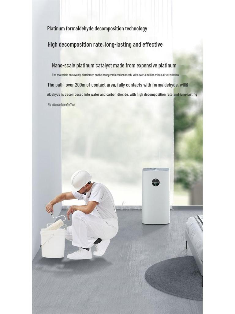 Negative Ion Air Purifier for Rice Products; Removes Formaldehyde, Smoke, Odors, and Indoor Haze—Ideal for Home and Dorm Use.