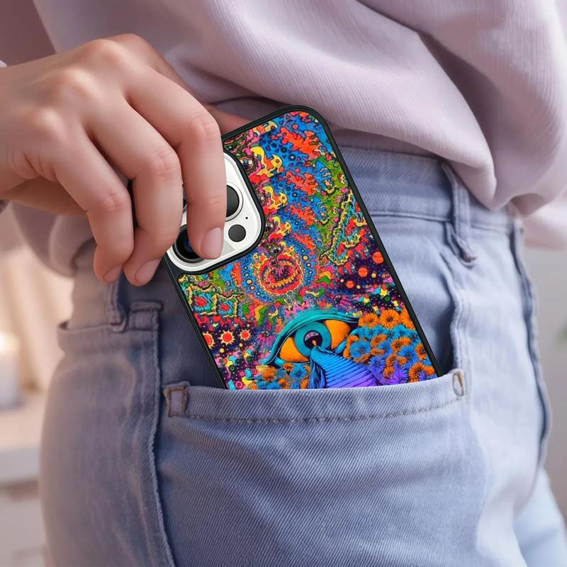 Magic Trippy Psychedelic Art Phone Case For iPhone 17 Air 15 16e 14 13 Pro Max Coque 12 11 Pro Max PLUS cover