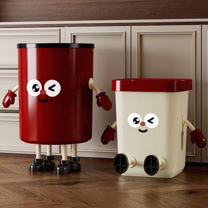 Large Capacity Lidded Household Trash Can