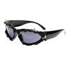 Elegant Punk Sunglasses with Rivet Studded Design for Women Men Unisex Various Occasion Photography Eyewears Glasses