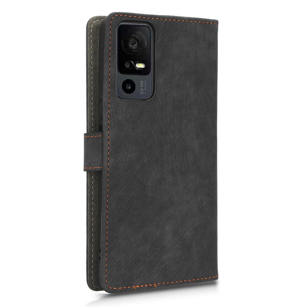 RFID Blocking Wallet Cover for TCL 40 XE/40 X T601D/NxtPaper 5G,PU Leather Stand Phone Case with Strap