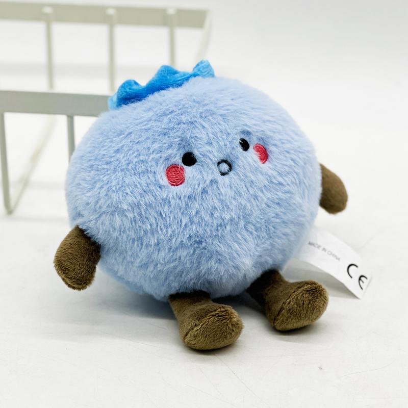14cm Cute Blueberry Plush Toy Movie Stuffed Animal Fruit Series Plush Doll Cute Baby Sleeping Companion Room Decor Birthday Gift
