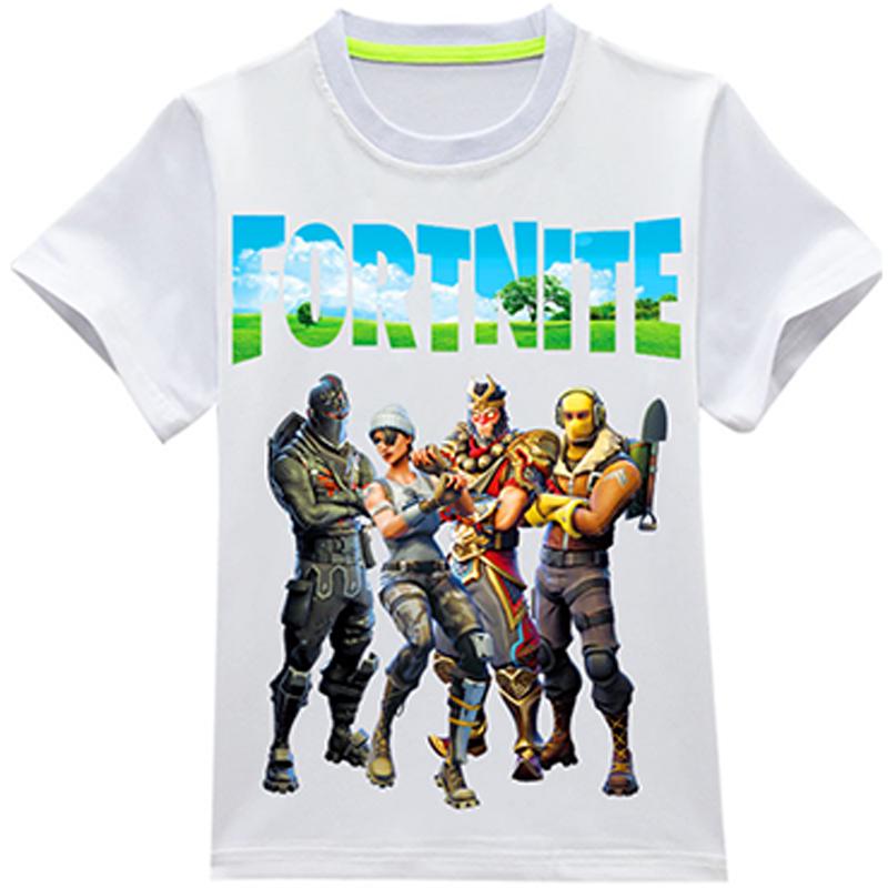 Child T Shirts Fortnite Game Figure 