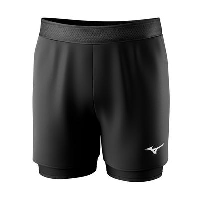 Mizuno Einfarbig Schnelltrocknend Atmungsaktiv Doppellagig Gefüttert Schwimmen Sport Fitness Laufen Anti-Peinlich Sonnenschutz Badeshorts N2CB3127-09