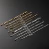 Gold Plated Stainless Steel Six-Sided Bracelet - Hip Hop Style Cuban Chain Jewelry