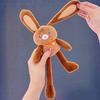 Meladora Rabbit Playful Plush Keychain Fun Cartoon Keychain Perfect For Lovers Animal