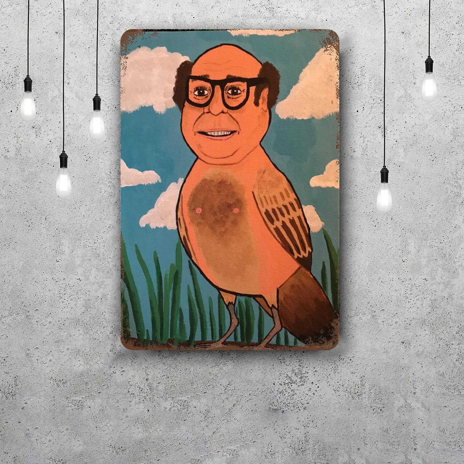 

danny devito Vintage Metal Tin Signs Posters Decor Retro Metal Plaque Wall Art Decor for Garage Bar 20x30cm（7.8x11.8inch）