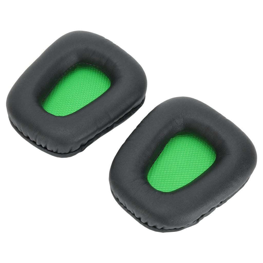 2pcs Headset Earpad Foam Cover Cushion Green and Black Replacement for Razer Electra 7.1 2.2