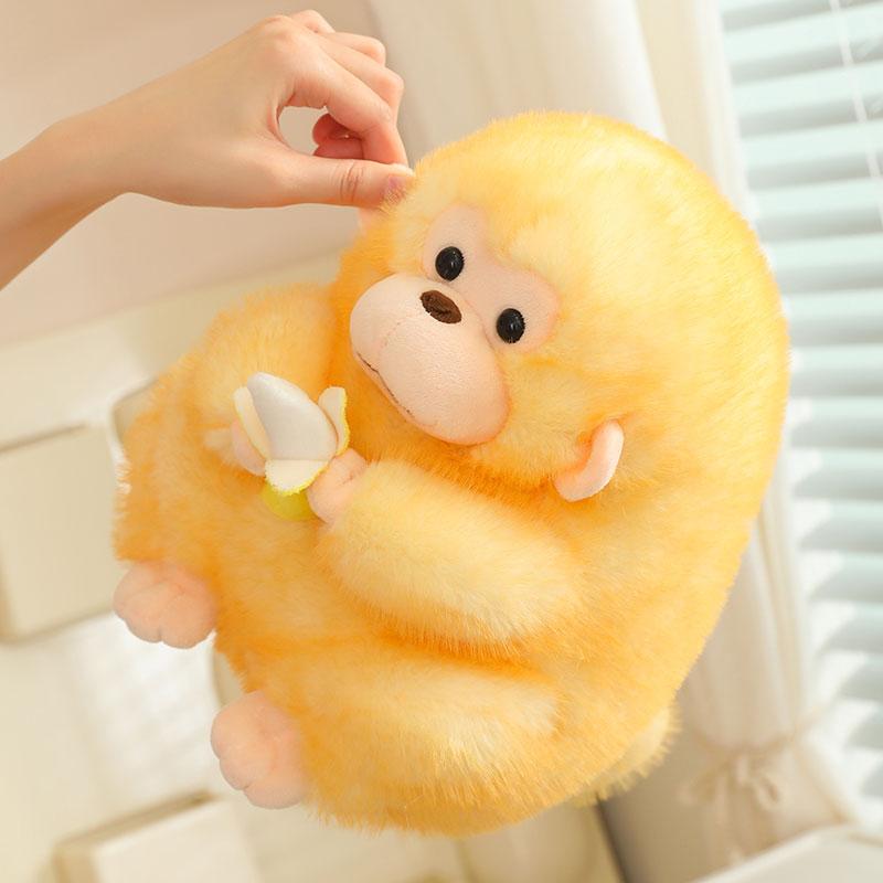 23/30/40CM Lovely Fairy Golden Monkey Plush Toys Kawaii Monkey Holding Banana Dolls Stuffed Soft Animal Pillow for Birthday Gift