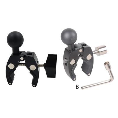 Support de serrage à rotule en aluminium 25 mm 1 pouce pour guidons de 15 mm à 55 mm pour supports de téléphone et caméras d'action