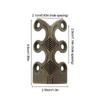 6 Stück Tischplatten-Eckschützer für Schmuck-Holzboxen, Antikmöbel, Dekorative Eckschützer, Messing-Sockelleistenschutz-Abdeckung