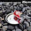 Stainless Steel Round Dinner Plate Tray - Versatile for Tableware, BBQ, Deep & Flat Dishes