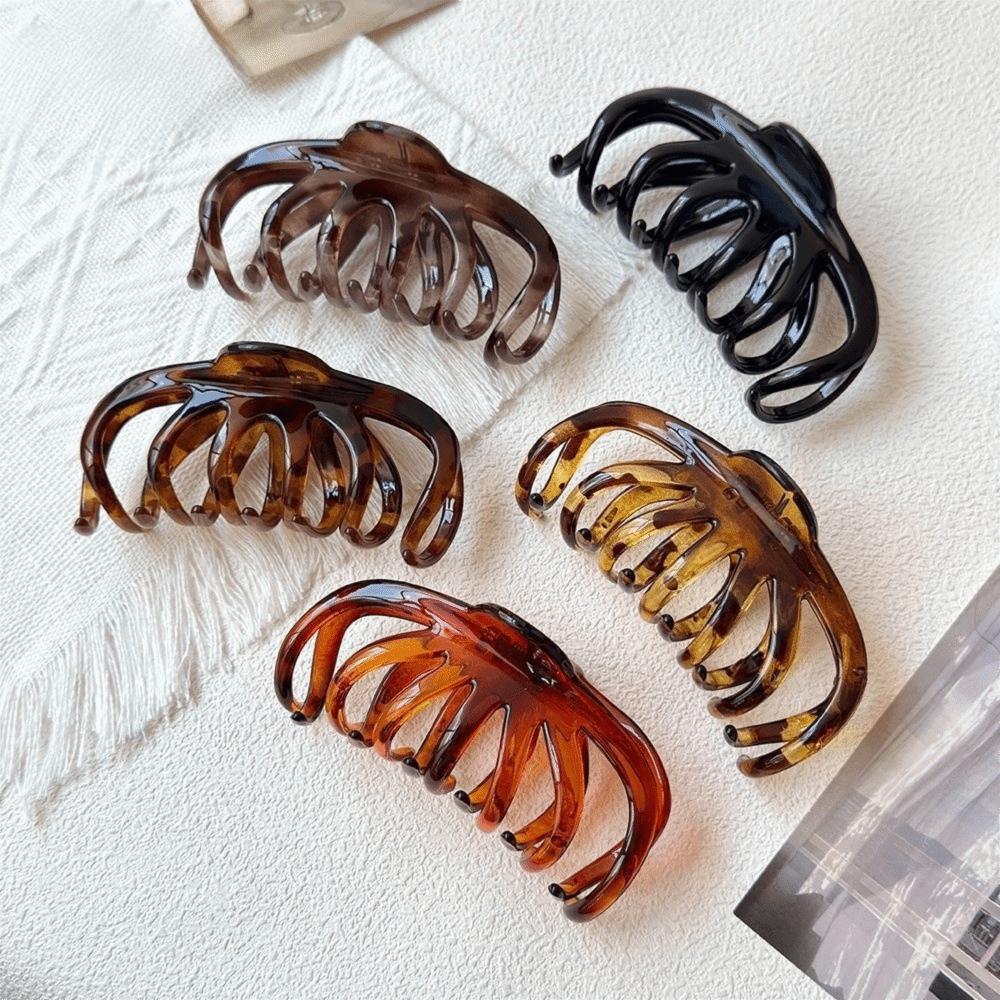 Strong Grip Leopard Print Clip French Elegance Tortoiseshell Hair Clip Claw Clips  Office