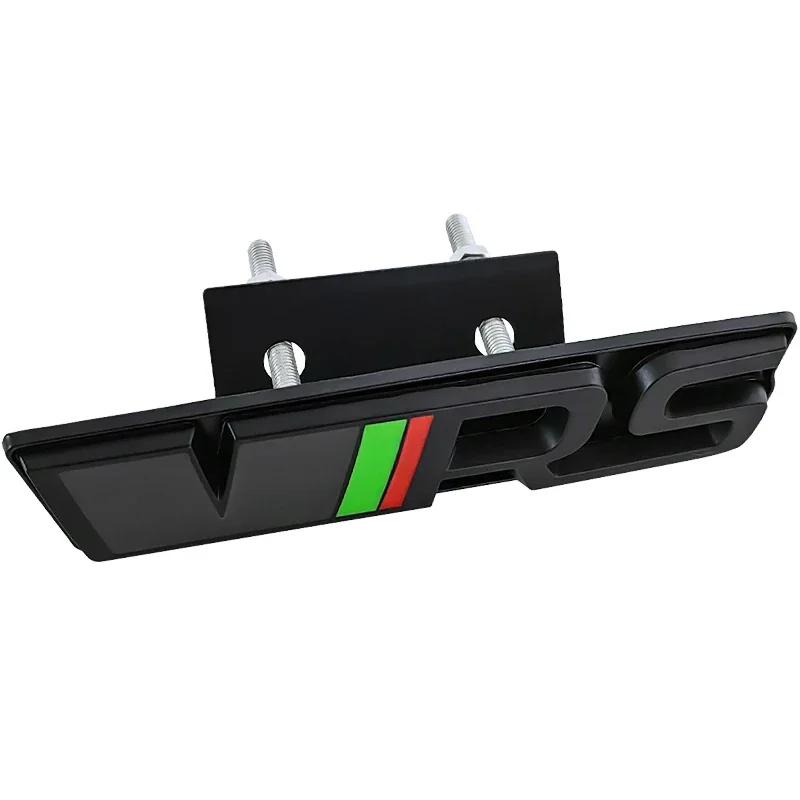 

Наклейка на переднюю решетку радиатора автомобиля с логотипом, эмблемой на багажнике для VRS Octavia Yeti Fabia 1 Kodiaq Karoq 2 A7 Tour RS Superb Rapid Front Grille Badge чёрный