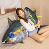 Simulation Giant Simulated Ocean Tuna Plush Toy Filled with Soft  Vivid Plush Pillow Fish Toy Creative Gift Decoration Gift