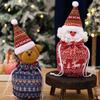Knitted Christmas Knitted Gift Bags 3D Cartoon Candy Storage Bags  New Year Celebration