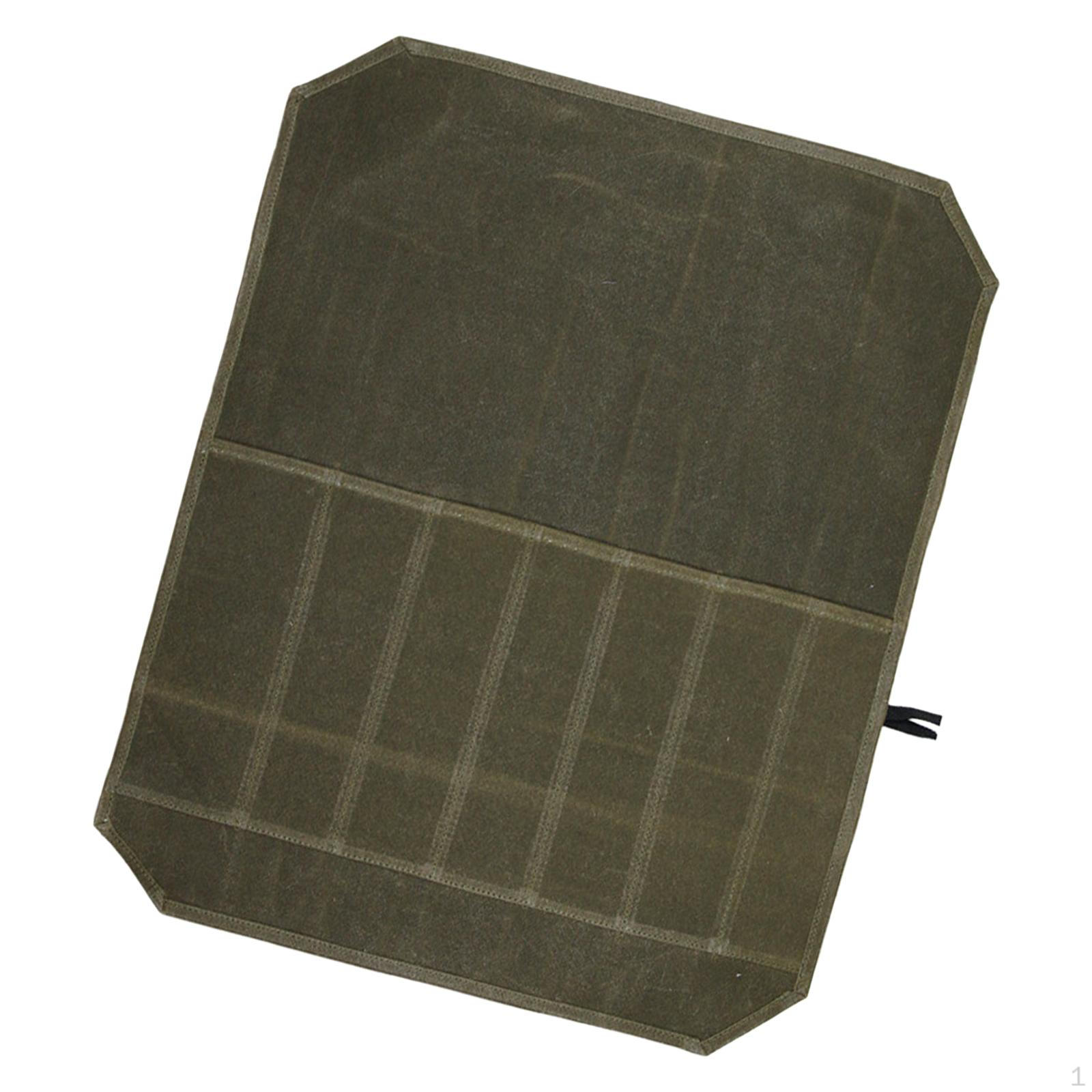 Camping Cutlery Portable Foldable Picnic BBQ Tableware Organizer Tools зелёный