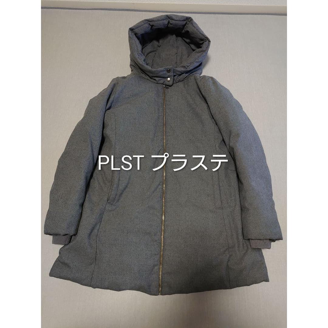 Down Coat Coat Gray Down PLST Plaste Ladies Women