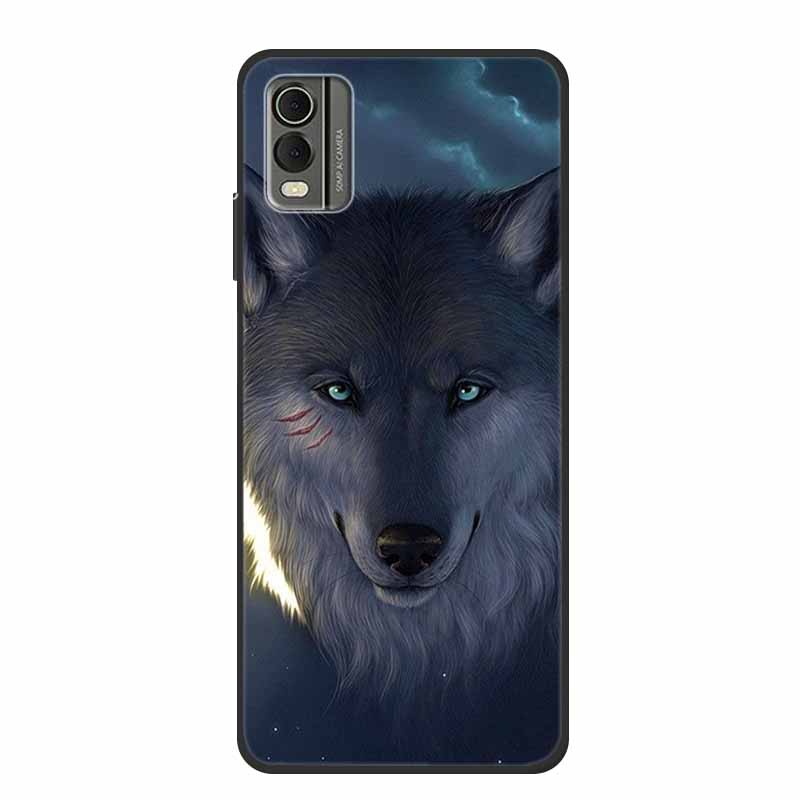 Pentru husă Nokia C32 6,5" Husă spate din silicon moale TPU de lux Carcase pentru telefon pentru NokiaC32 Protector drăguț Rezistent la șocuri Flori Capa