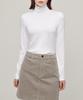 MUSINSA STANDARD WOMAN Women'S Tencel Slim Turtleneck T-Shirt [White]